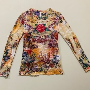 S-Twelve Bling Design Long Sleeve Shirt